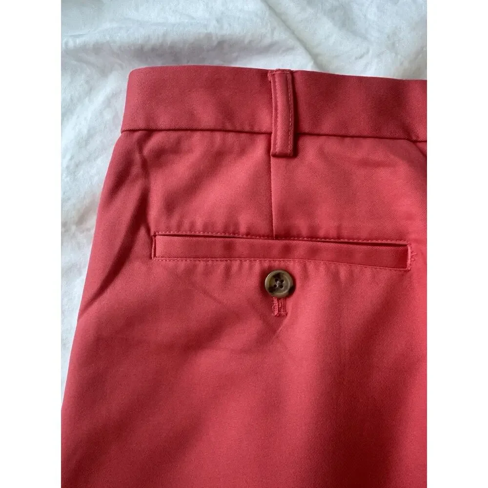 Vintage 90s Mens 38 Pleated Front Salmon Prep Old Money Golf Short Izod Pink